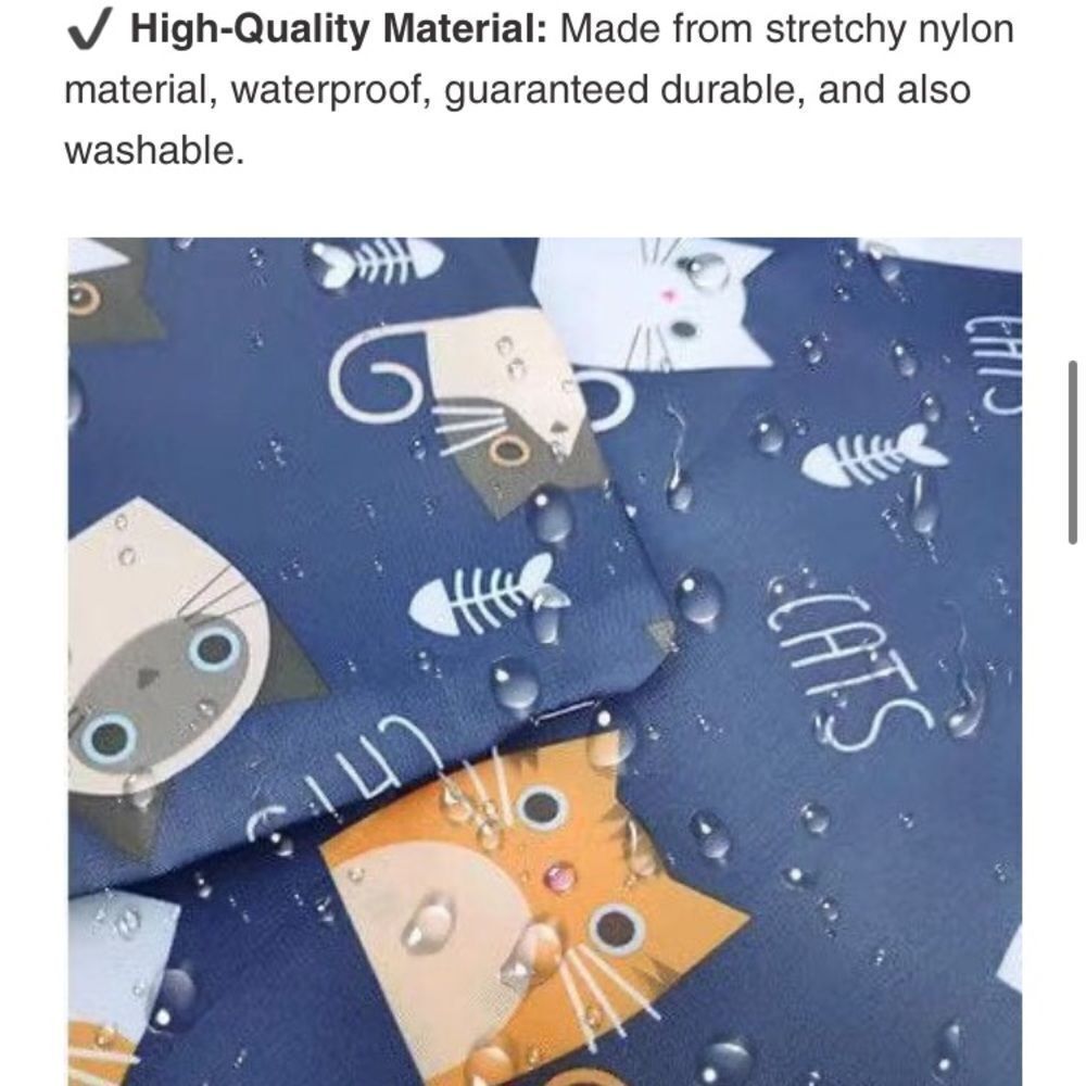 Cat Pattern Reusable Shopping Tote - Picture 6 of 9